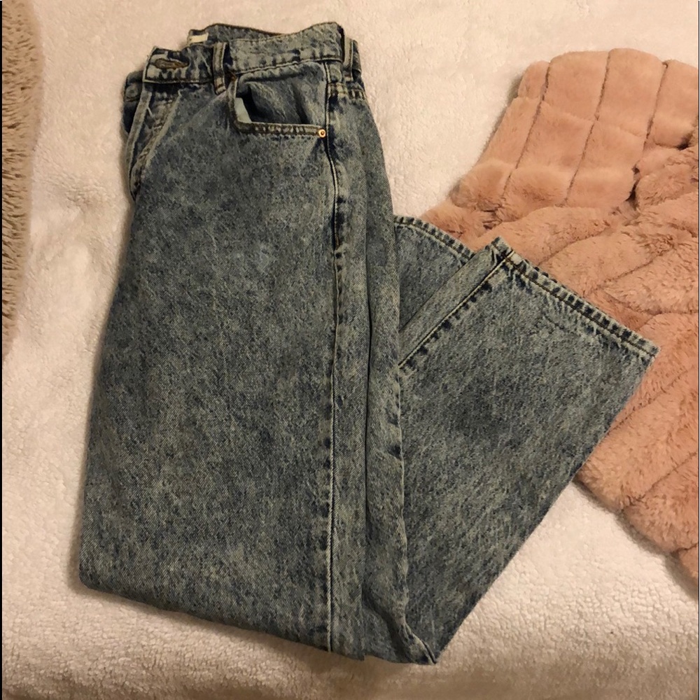 PACSUN light wash mom jeans